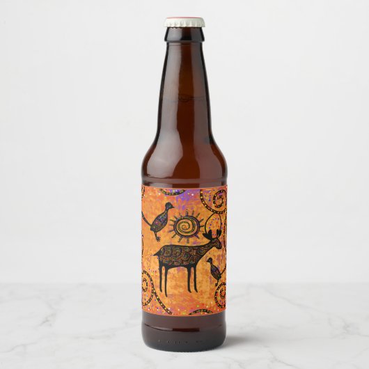 ÉTIQUETTE POUR BOUTEILLES DE BIÈRE CERF (Devant)
