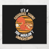 Étiquette Pour Bouteilles De Bière C'Est L'Écureuil (Étiquettes simples)