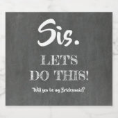 Étiquette Pour Bouteilles De Bière C'est Parti - Proposition Amusante de Demoiselle d (Étiquettes simples)