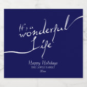 Étiquette Pour Bouteilles De Bière C'est une Vie Merveilleuse, Fête (Étiquettes simples)