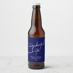 Étiquette Pour Bouteilles De Bière C'est une Vie Merveilleuse, Fête