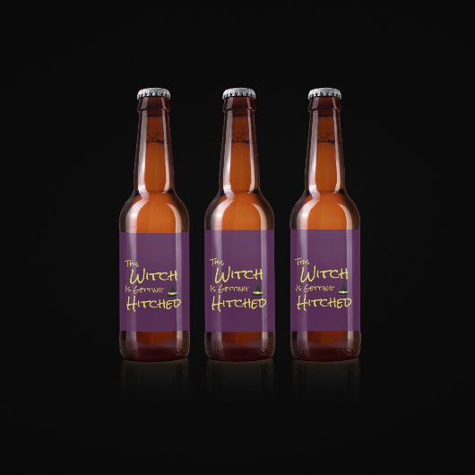 Étiquette Pour Bouteilles De Bière Cette Sorcière Est En Train D'Être Hachée