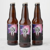 Étiquette Pour Bouteilles De Bière Chat Illuminati (Bouteilles)