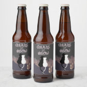 Étiquette Pour Bouteilles De Bière Chats serrant la Saint Valentin (Bouteilles)