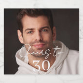 Étiquette Pour Bouteilles De Bière Cheers photo birthday party (Étiquettes simples)