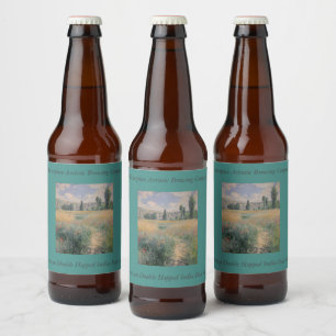 Étiquette Pour Bouteilles De Bière Chemin du Monet sur l'île de Saint-Martin, Vétheui