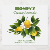 Étiquette Pour Bouteilles De Bière Citrons agrumes Fruits floraux (Étiquettes simples)