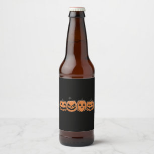 Étiquette Pour Bouteilles De Bière Citrouille Halloween Automne Thanksgiving Cadeau