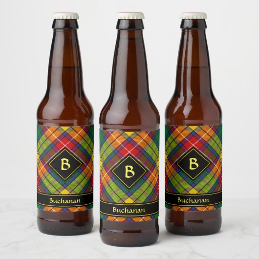 Étiquette Pour Bouteilles De Bière Clan Buchanan Tartan (Bouteilles)