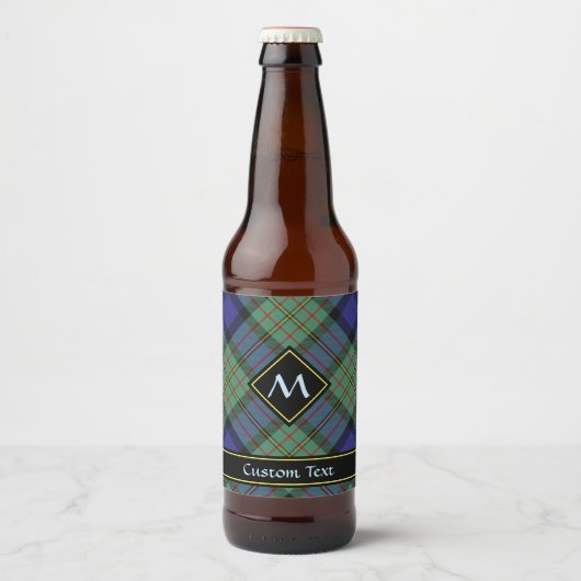 Étiquette Pour Bouteilles De Bière Clan MacLaren Tartan (Devant)