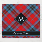 Étiquette Pour Bouteilles De Bière Clan MacTavish Tartan (Étiquettes simples)