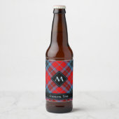 Étiquette Pour Bouteilles De Bière Clan MacTavish Tartan (Devant)