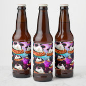Étiquette Pour Bouteilles De Bière Cobaye de l'espace amusant (Bouteilles)