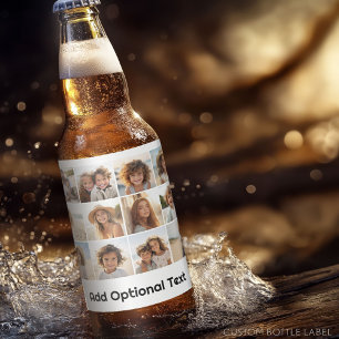 Étiquette Pour Bouteilles De Bière Collage de grille de 12 photos - Blanc - Type Mod