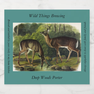 Étiquette Pour Bouteilles De Bière Common Deer