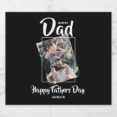 Étiquette Pour Bouteilles De Bière Cool Bonus papa | photo | (Étiquettes simples)