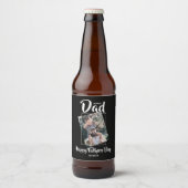 Étiquette Pour Bouteilles De Bière Cool Bonus papa | photo | (Devant)