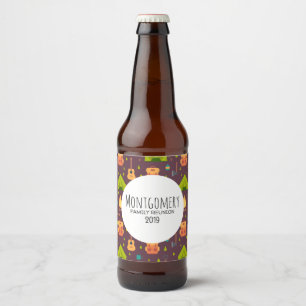 Étiquette Pour Bouteilles De Bière Cool Camping Design Motif extérieur
