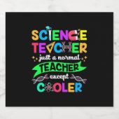 Étiquette Pour Bouteilles De Bière Cool enseignant en sciences (Étiquettes simples)