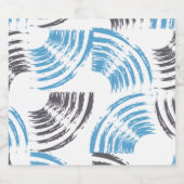 Étiquette Pour Bouteilles De Bière Cool, moderne, bleu abstrait tendance (Étiquettes simples)