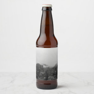 Étiquette Pour Bouteilles De Bière Cool, nature brumeuse magique