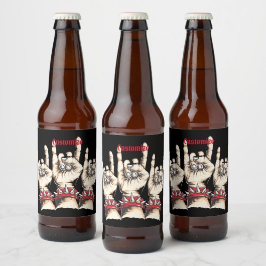 Étiquette Pour Bouteilles De Bière Cornes noires (Bouteilles)