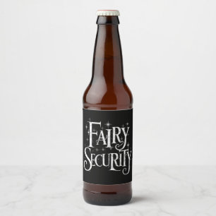 Étiquette Pour Bouteilles De Bière Costume d'Halloween drôle de sécurité fée 