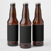 Étiquette Pour Bouteilles De Bière couleur noir (Bouteilles)