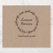 Étiquette Pour Bouteilles De Bière couronne rustique (Étiquettes simples)