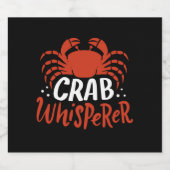 Étiquette Pour Bouteilles De Bière Crabe - Crabe Whisperer (Étiquettes simples)
