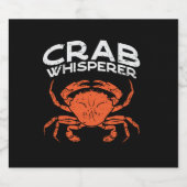 Étiquette Pour Bouteilles De Bière Crabe Whisperer Vintage (Étiquettes simples)
