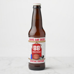 Étiquette Pour Bouteilles De Bière Craft brasserie de basket-ball bouteille de bière