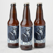 Étiquette Pour Bouteilles De Bière Crâne marin (Bouteilles)