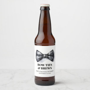 Étiquette Pour Bouteilles De Bière Cravate Bachelor Party Garçon d'honneur