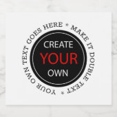 Étiquette Pour Bouteilles De Bière Créez Votre Propre - Personnalisé, Marque / Person (Étiquettes simples)