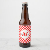 Étiquette Pour Bouteilles De Bière Croatie | Hrvatska | Nom Monogramme (Devant)