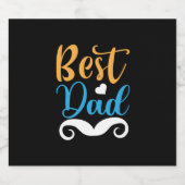 Étiquette Pour Bouteilles De Bière Daddy Gift Best Papa (Étiquettes simples)