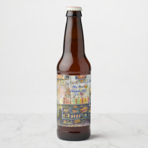 Étiquette Pour Bouteilles De Bière Dangereusement Proche De L'Amusement