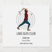 Étiquette Pour Bouteilles De Bière Défilement Ax (Étiquettes simples)