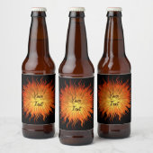 Étiquette Pour Bouteilles De Bière Design poly poligonal bas abstrait.Votre texte. (Bouteilles)