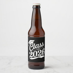 Étiquette Pour Bouteilles De Bière Diplômé fier de la promotion 2026 Remise des diplô