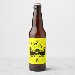 Étiquette Pour Bouteilles De Bière Don De Libération De La Prison Hors Prison