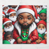 Étiquette Pour Bouteilles De Bière Dope Santa Beer Bottle Label (Étiquettes simples)