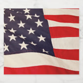 Étiquette Pour Bouteilles De Bière Drapeau américain (Étiquettes simples)