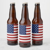 Étiquette Pour Bouteilles De Bière Drapeau américain (Bouteilles)