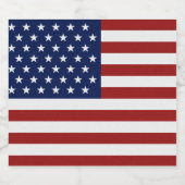Étiquette Pour Bouteilles De Bière Drapeau américain (Étiquettes simples)