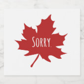 Étiquette Pour Bouteilles De Bière Drôle Canadien (Étiquettes simples)