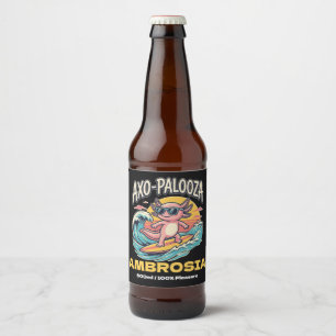 Étiquette Pour Bouteilles De Bière Drôle de Axo-Palooza Concert Parodie Alternative 9
