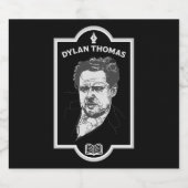 Étiquette Pour Bouteilles De Bière Dylan Thomas Welsh Poet (Étiquettes simples)