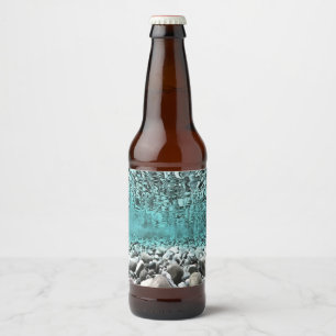 Étiquette Pour Bouteilles De Bière Eaux peu profondes Art Artistique Egéen
